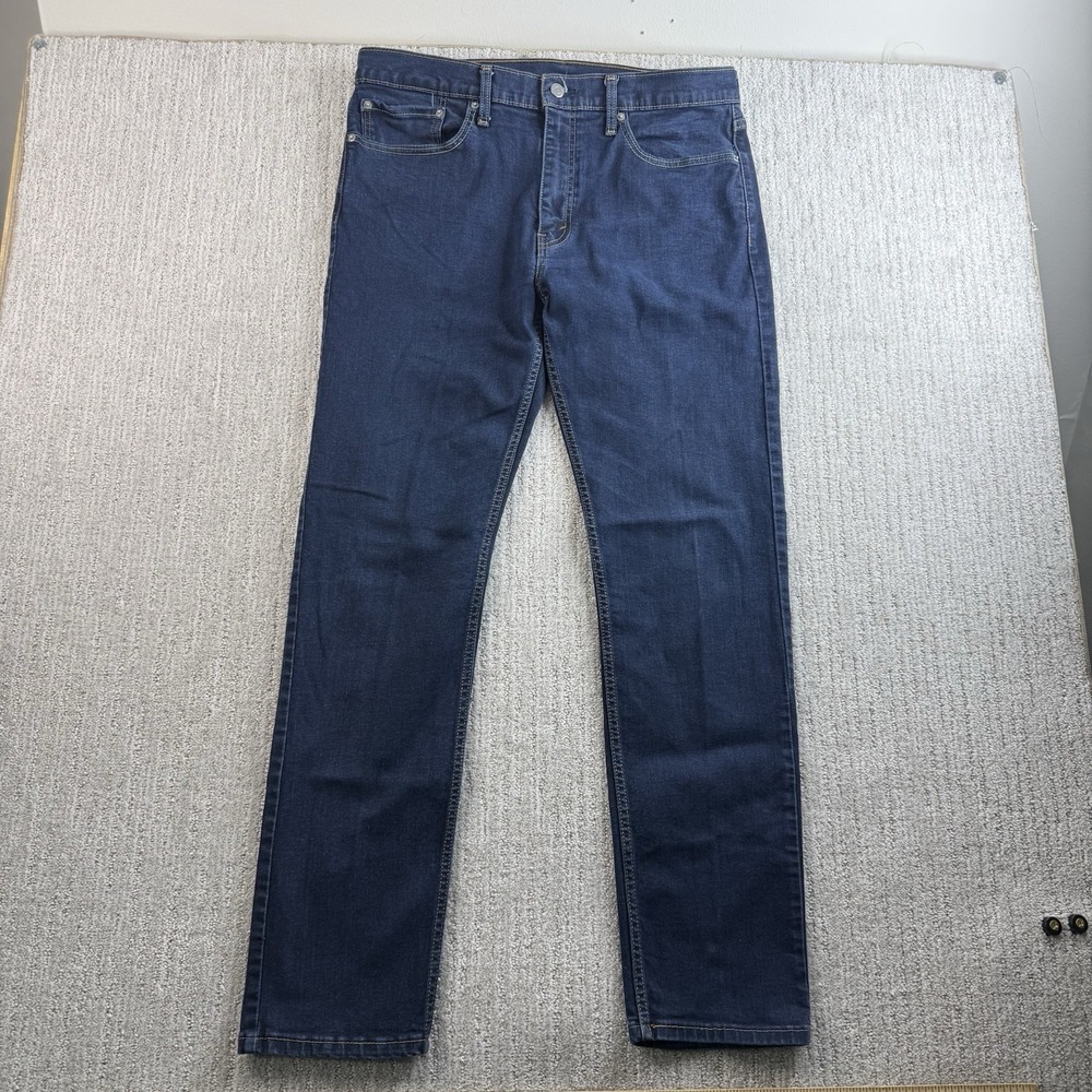 Levi's 502 Jeans Men's Size 36x34 (fits 36x32)  Dark Wash Taper Fit Performance